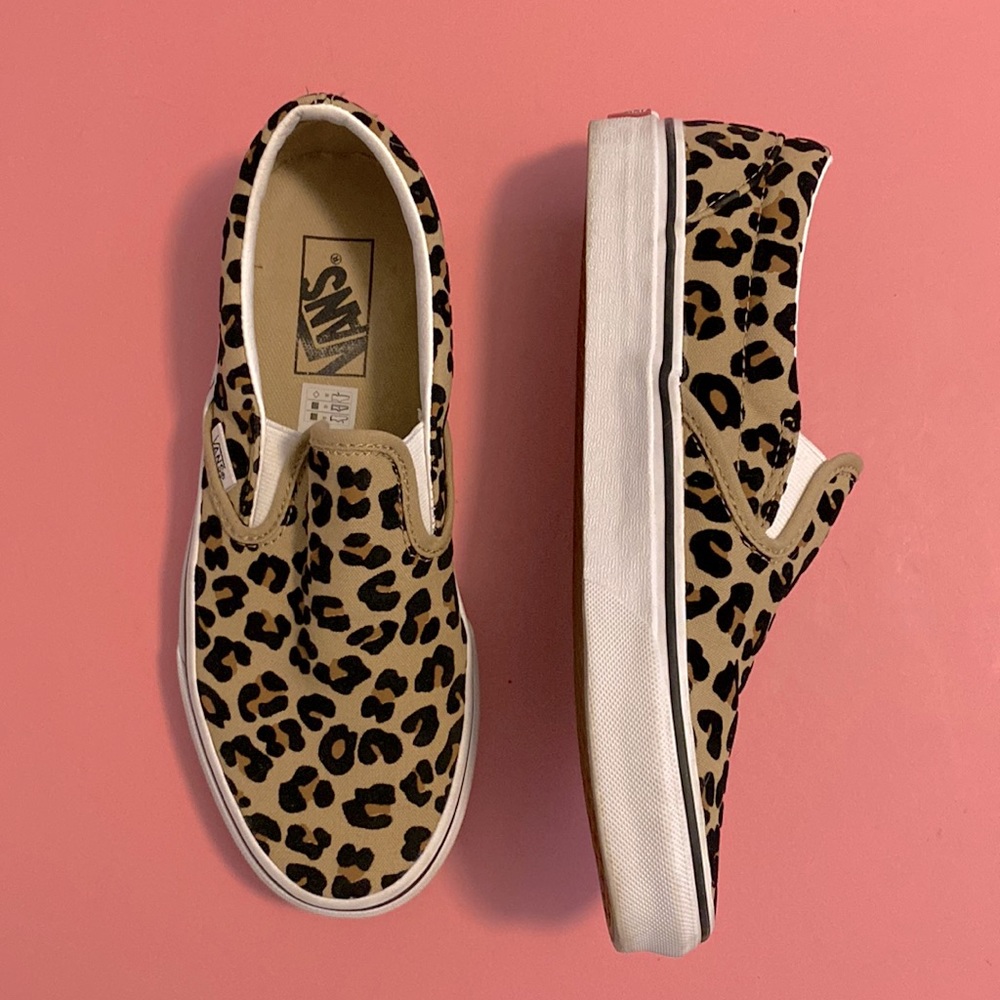 Leopard Vans women’s size 8